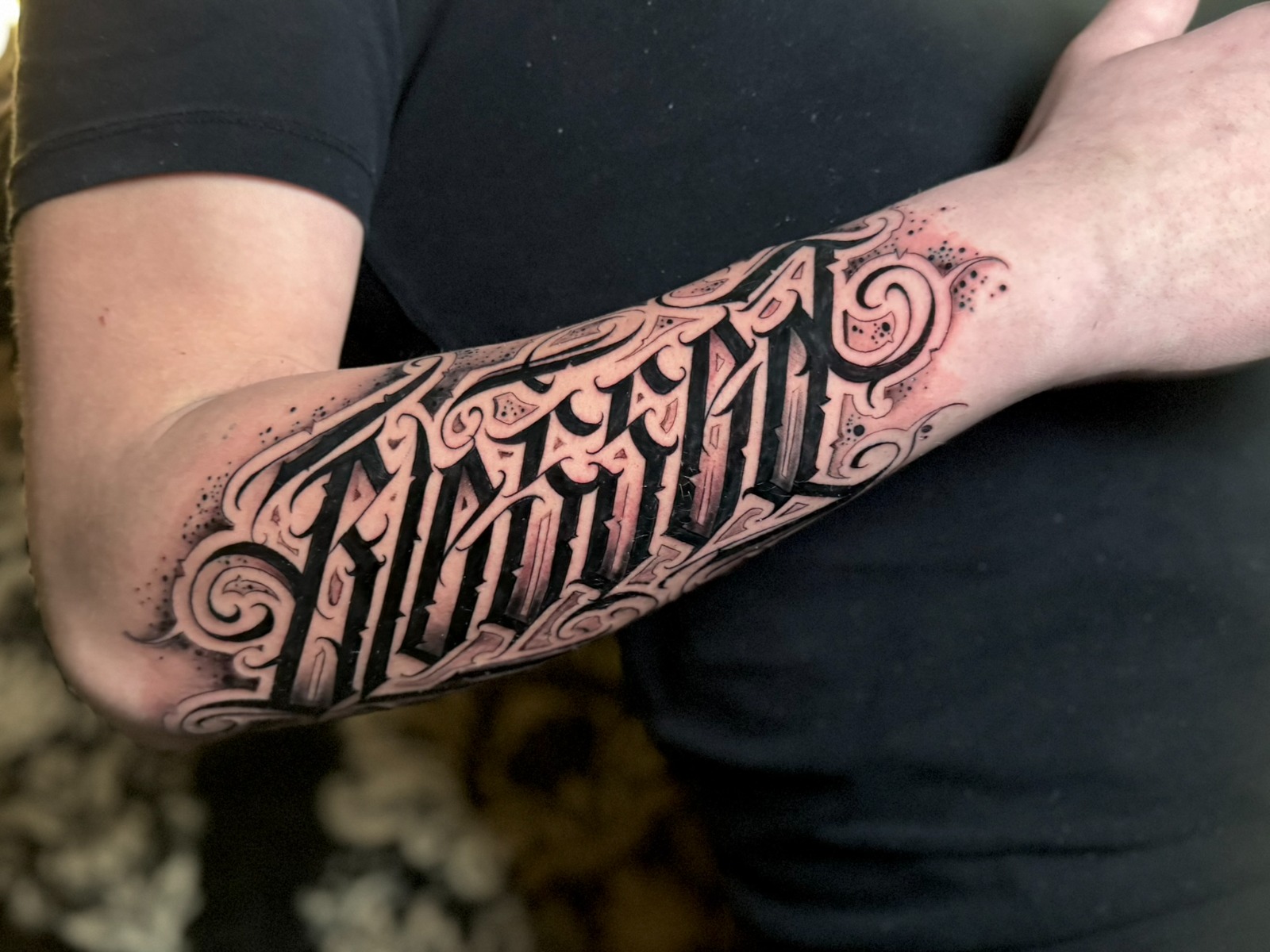 Lettering — anteprima stile, Carlitos Junior Ink Roma